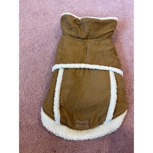 Koolaburra by UGG Dog Brown Sherpa Jacket S 14.5" length 10" chest